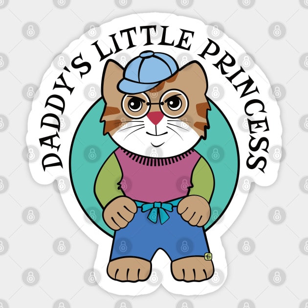 Daddy's Little Princess Sticker by Sue Cervenka
